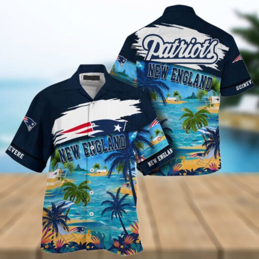 NFL New England Patriots Palm Tree Hot Summer Hawaiian Shirt Gifts Sport Fans