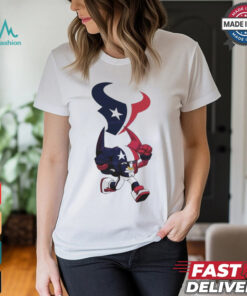NFL Rush Zone Houston Texans Cartoon Character 2025 Shirt