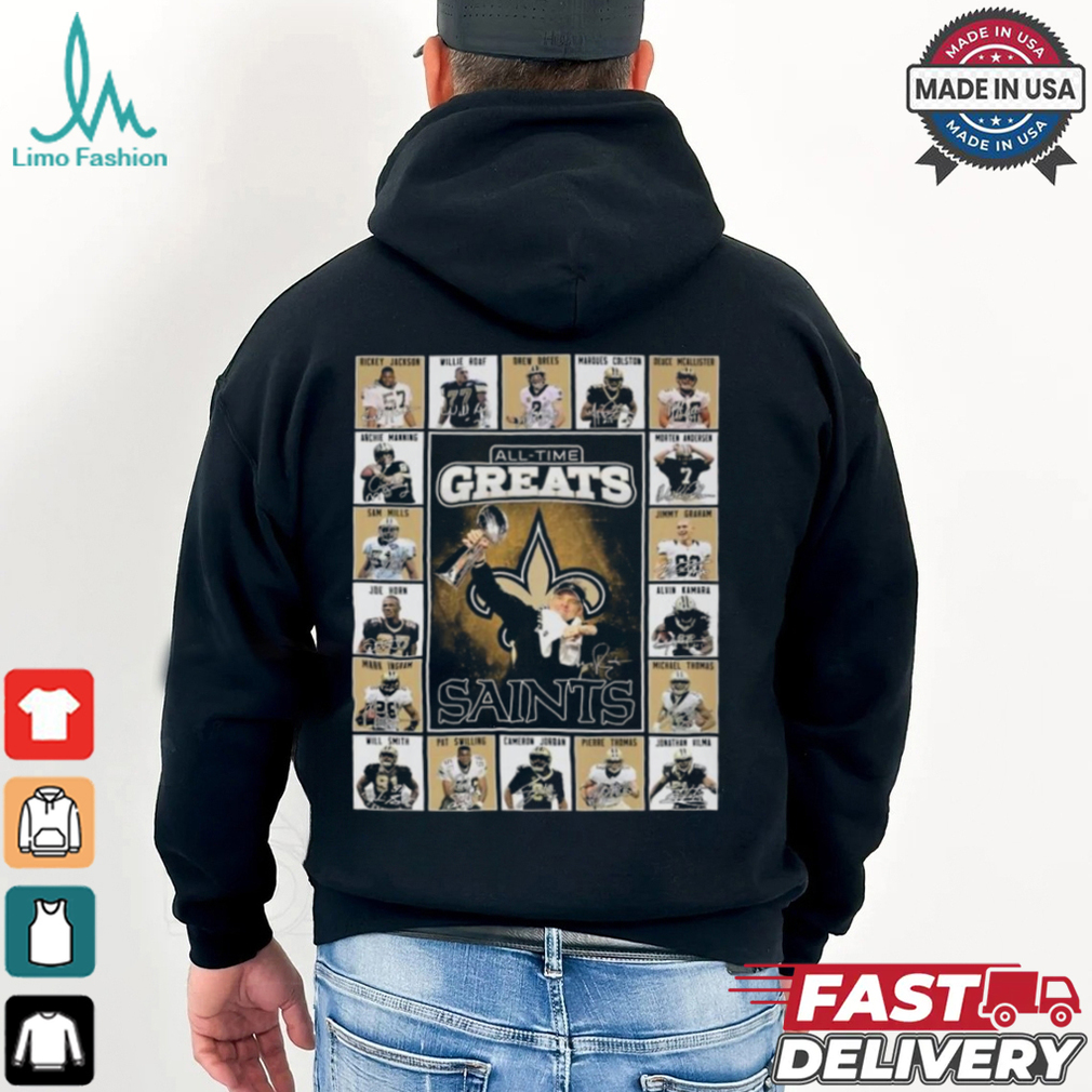 New Orleans Saints All Time Greats Of The Saints Football 2025 Shirt New Orleans Saints All Time Greats Of The Saints Football 2025 Shirt