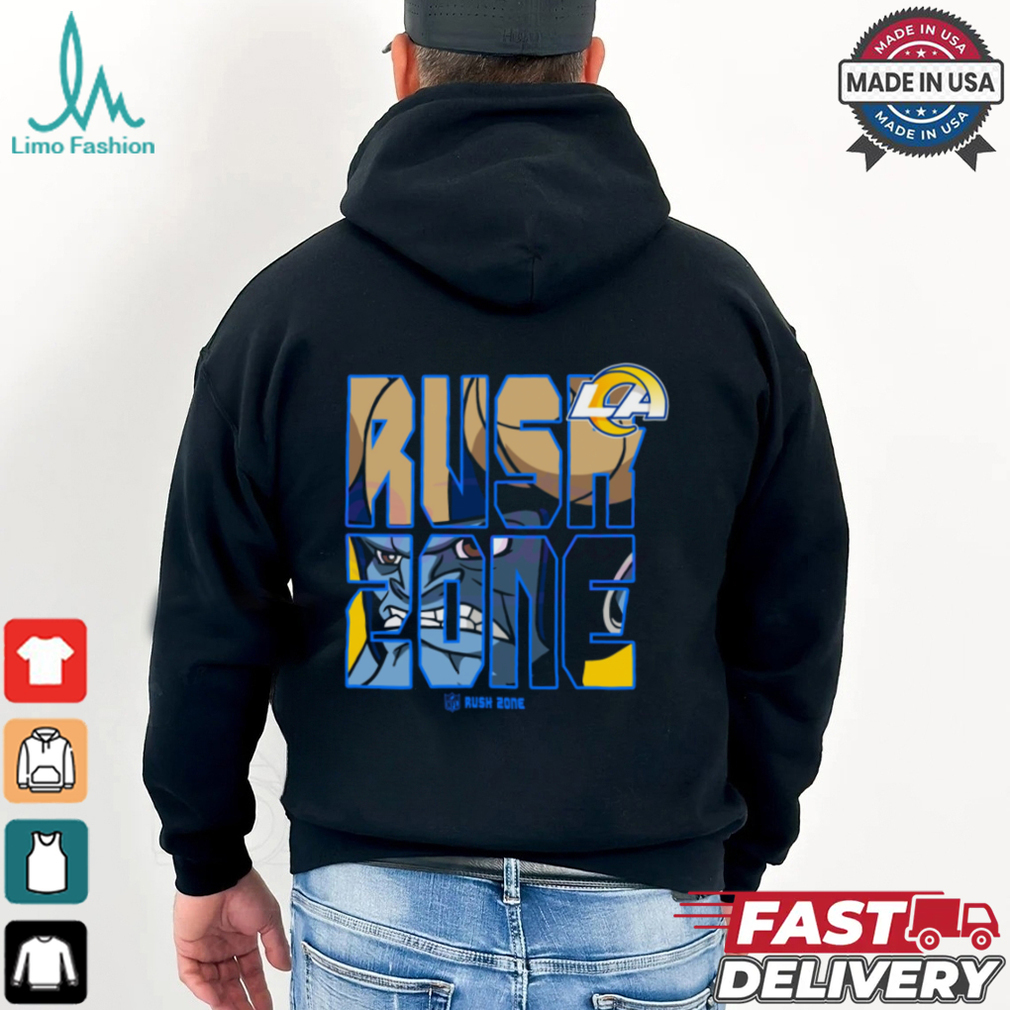 Nfl Rush Zone Cartoon Los Angeles Rams Football Logo Shirt Nfl Rush Zone Cartoon Los Angeles Rams Football Logo Shirt