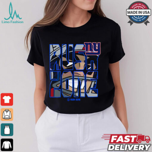 Nfl Rush Zone Cartoon New York Giants Football Logo Shirt