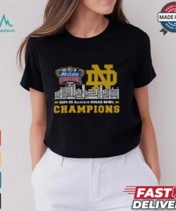 Notre Dame Fighting Irish 2024 25 Sugar Bowl Champions Celebrating T Shirt
