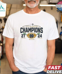 Notre Dame Fighting Irish College Football Playoff 2025 Orange Bowl Champions Huddle Up T Shirt