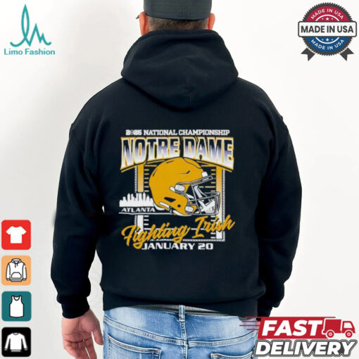 Notre Dame Fighting Irish National Championship 2025 A Town Bound Atlanta January 20 2025 Helmet T shirt