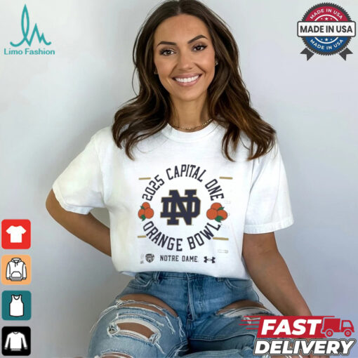 Notre Dame Fighting Irish Under Armour College Football Playoff 2025 Orange Bowl T Shirt