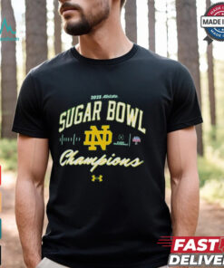 Notre Dame Fighting Irish Under Armour College Football Playoff 2025 Sugar Bowl Champions T Shirt
