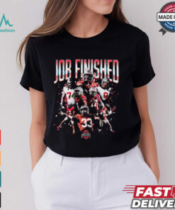 OSU Ohio State Buckeyes Win Notre Dame Football Job Finished Players Graphic t shirt