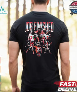OSU Ohio State Buckeyes Win Notre Dame Football Job Finished Players Graphic t shirt