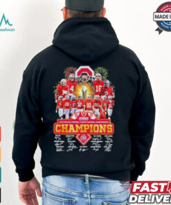 Official 2025 College Football Playoff National Championship NCAA Ohio State Buckeyes 9 Times T Shirt