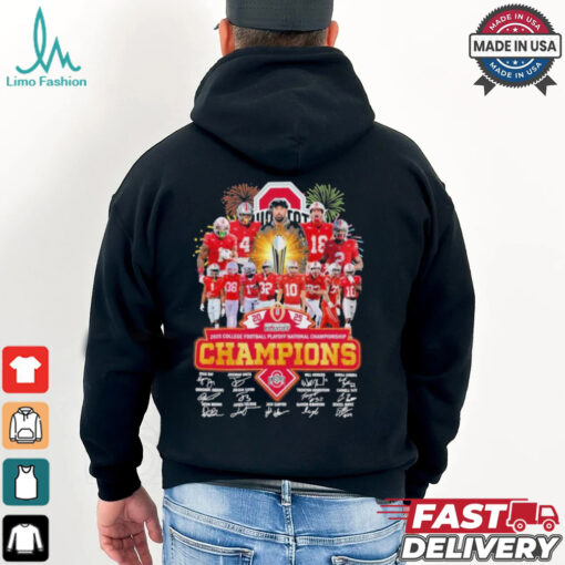 Official 2025 College Football Playoff National Championship NCAA Ohio State Buckeyes 9 Times T Shirt