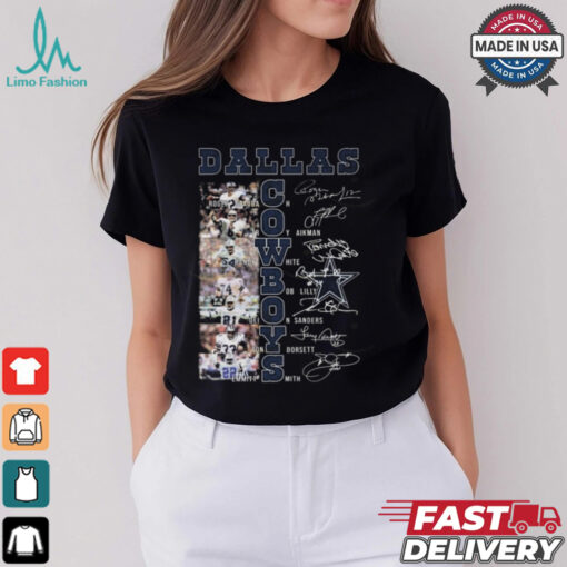 Official Dallas Cowboys NFL Players Signatures 2025 Shirt