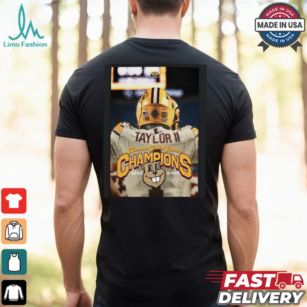 Official Minnesota Golden Gophers Football Are 2025 Duke’s Mayo Bowl Champions T Shirts Official Minnesota Golden Gophers Football Are 2025 Duke’s Mayo Bowl Champions T Shirts