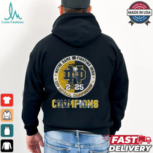 Official Notre Dame Fighting Irish Cfp National Championship 2025 T Shirts