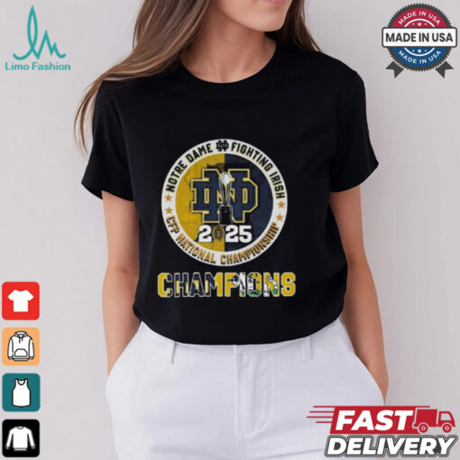 Official Notre Dame Fighting Irish Cfp National Championship 2025 T Shirts