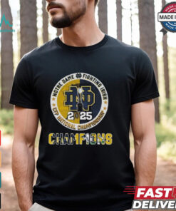 Official Notre Dame Fighting Irish Cfp National Championship 2025 T Shirts