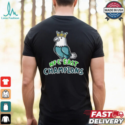 Official Philadelphia Eagles The King Of NFC East Champions NFL Playoffs 2024 2025 T Shirts