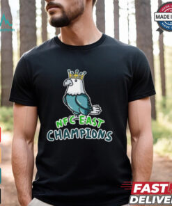 Official Philadelphia Eagles The King Of NFC East Champions NFL Playoffs 2024 2025 T Shirts