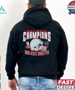 Ohio State Buckeyes College Football Playoff 2024 National Champions Old School Helmet T Shirt