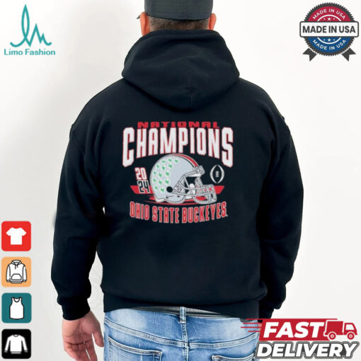 Ohio State Buckeyes College Football Playoff 2024 National Champions Old School Helmet T Shirt