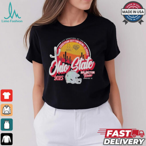 Ohio State Buckeyes College Football Playoff 2025 Cotton Bowl Arlington Texas Helmet T Shirt
