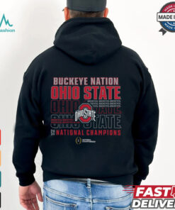 Ohio State Buckeyes Fanatics College Football Playoff 2024 National Champions Slogan T Shirt