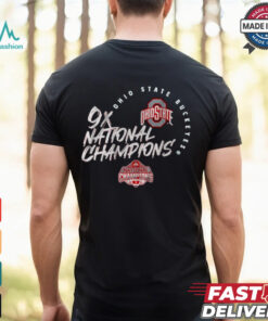 Ohio State Buckeyes Football 9X National Champions 2024 Win Notre Dame Fighting Irish t shirt