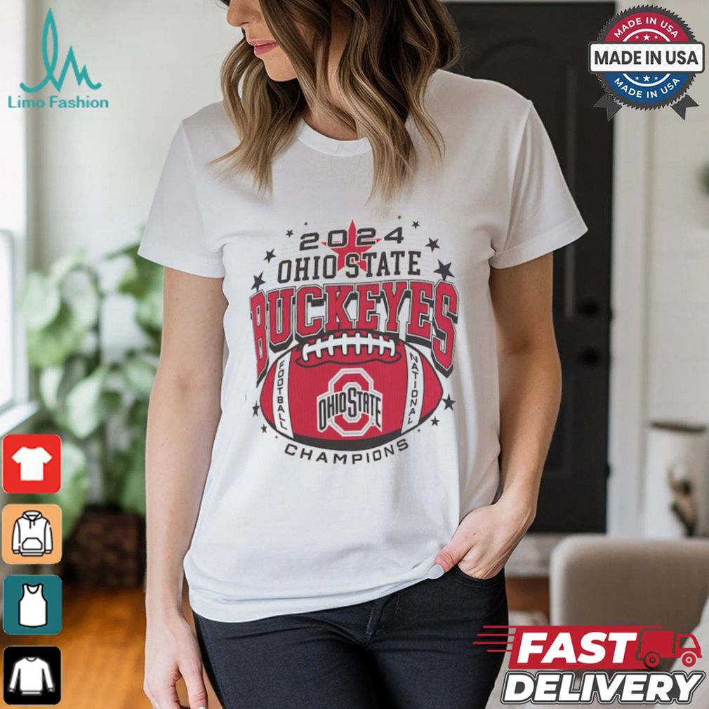 Ohio State Buckeyes Pressbox Women's College Football Playoff 2024 National Champions Shirt Ohio State Buckeyes Pressbox Women's College Football Playoff 2024 National Champions Shirt