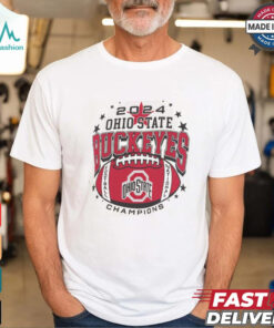 Ohio State Buckeyes Pressbox Women's College Football Playoff 2024 National Champions Shirt