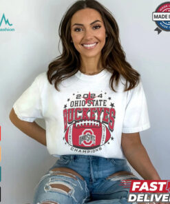 Ohio State Buckeyes Pressbox Women's College Football Playoff 2024 National Champions Shirt