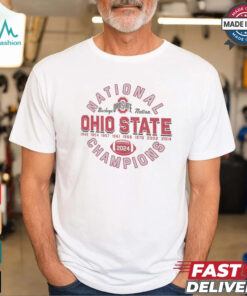 Ohio State Buckeyes Update to Nine Time Football National Champions Back Where It Belongs T Shirt