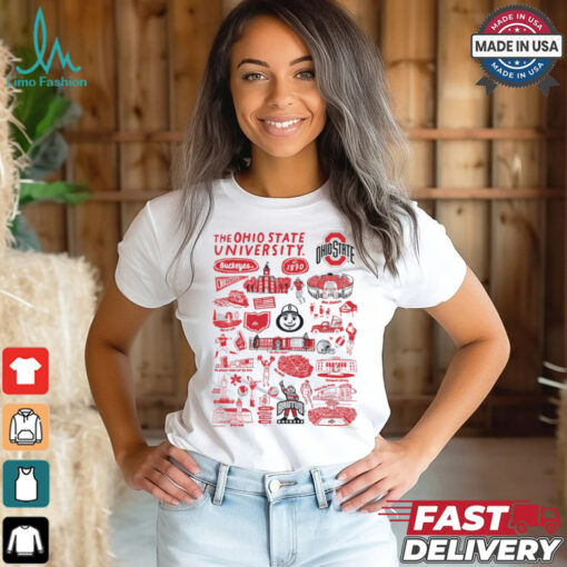 Ohio State Buckeyes Vive La Fete Youth Impressions Artwork T Shirt