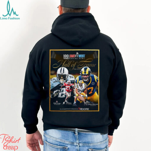 Ohio State Eddie George And LSU Andrew Whitworth East West Shrine Bowl Hall Of Fame Class Of 2025 Poster t shirt