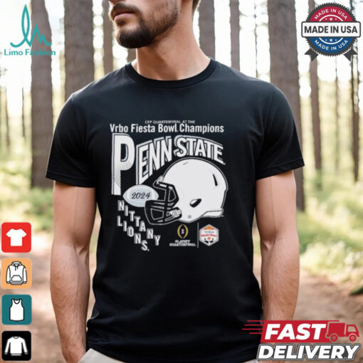 Penn State Nittany Lions CFP Vrbo Fiesta Bowl 2024 Fiesta Bowl Champions Helmet T Shirt