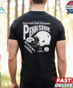 Penn State Nittany Lions CFP Vrbo Fiesta Bowl 2024 Fiesta Bowl Champions Helmet T Shirt