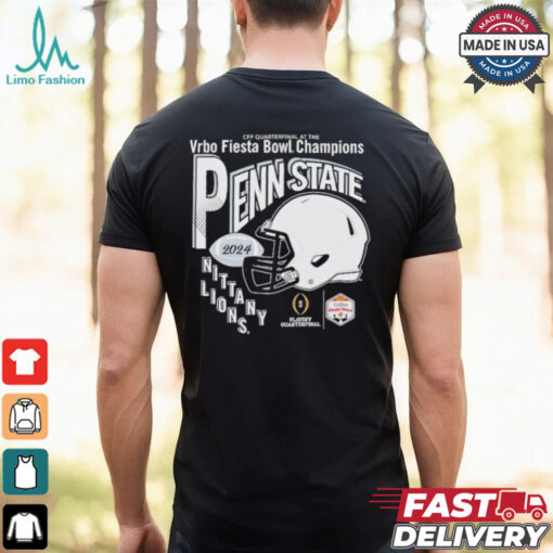 Penn State Nittany Lions CFP Vrbo Fiesta Bowl 2024 Fiesta Bowl Champions Helmet T Shirt
