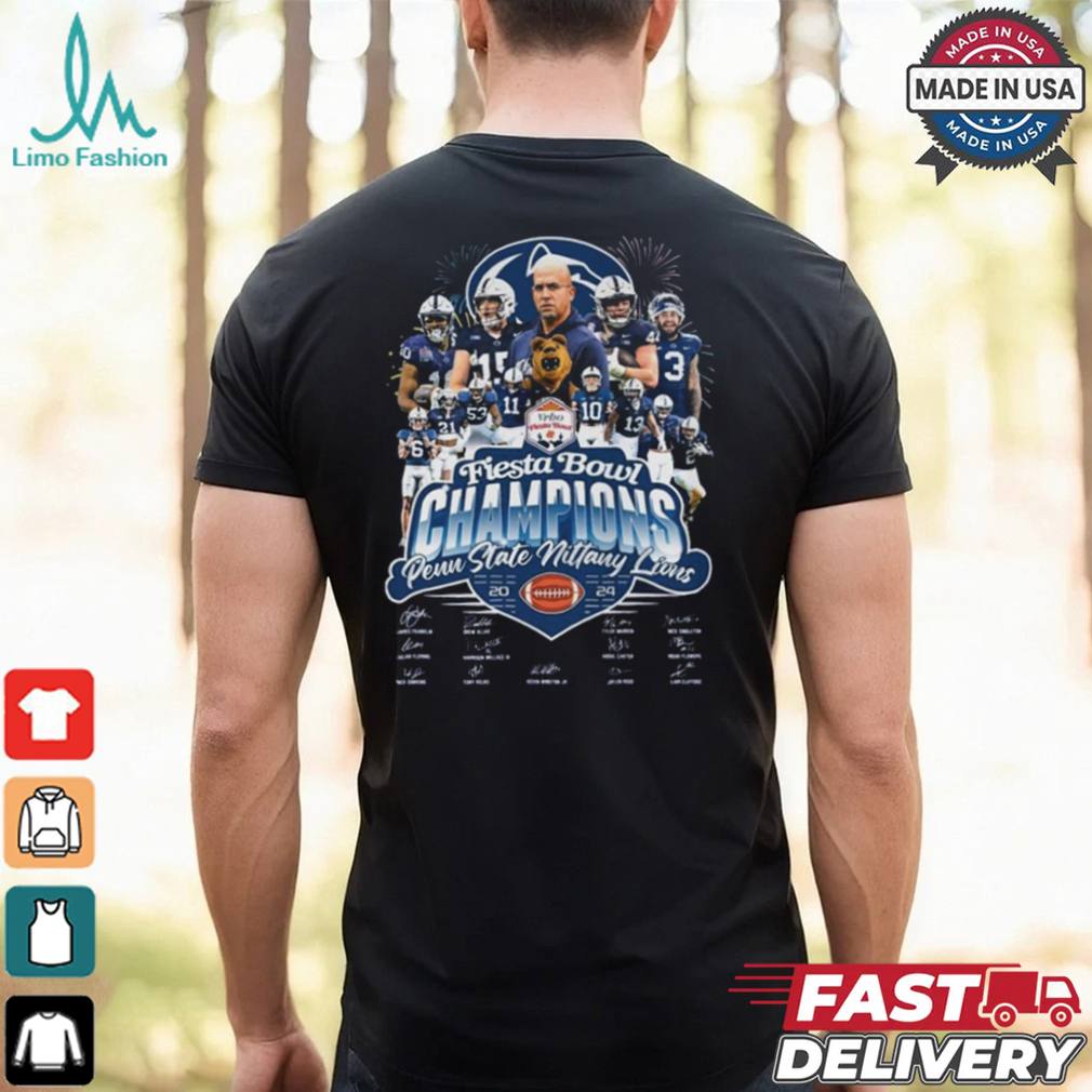Penn State Nittany Lions Coach James Franklin Vrbo Fiesta Bowl Champions 2024 T Shirt Penn State Nittany Lions Coach James Franklin Vrbo Fiesta Bowl Champions 2024 T Shirt