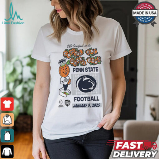 Penn State Nittany Lions Football 2025 CFP Semifinal At The Capital One Orange Bowl Bound Jan 9 t shirt