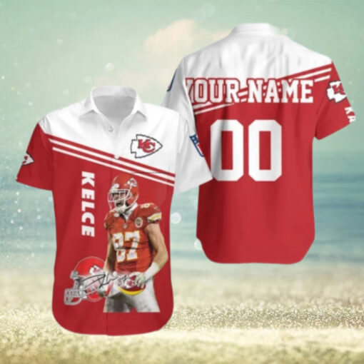 Personalized Kansas City Chiefs Travis Kelce Hawaiian Shirt