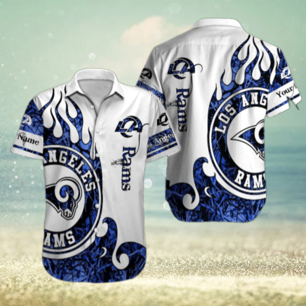 Personalized Los Angeles Rams Dragon Scale Hawaiian Shirt Personalized Los Angeles Rams Dragon Scale Hawaiian Shirt