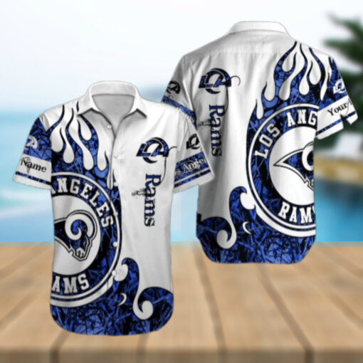 Personalized Los Angeles Rams Dragon Scale Hawaiian Shirt
