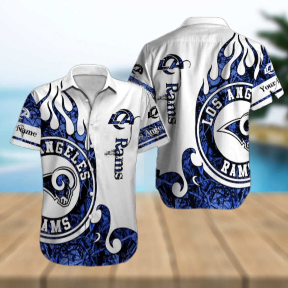 Personalized Los Angeles Rams Dragon Scale Hawaiian Shirt Personalized Los Angeles Rams Dragon Scale Hawaiian Shirt