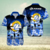 Personalized Los Angeles Rams Flamingo Dusk Hawaiian Shirt