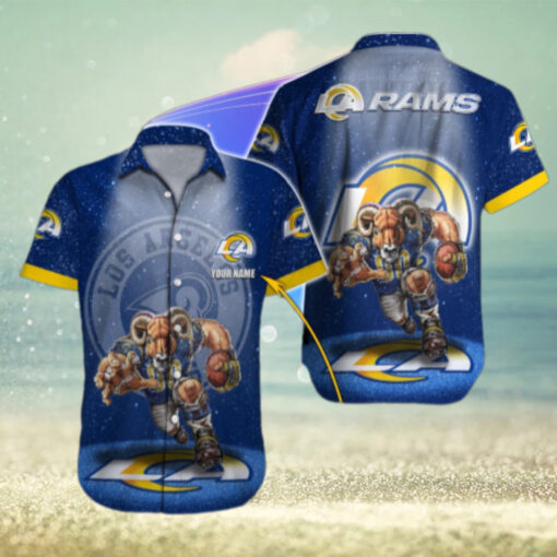 Personalized Los Angeles Rams Galactic Rush Hawaiian Shirt