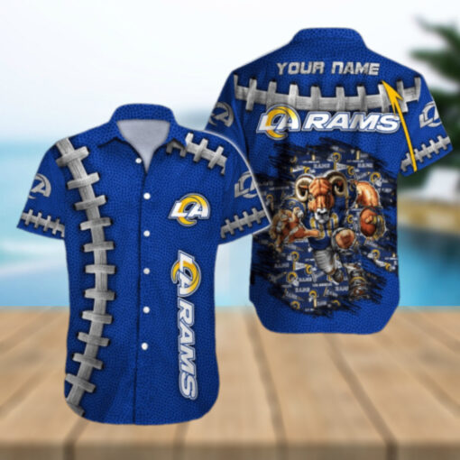 Personalized Los Angeles Rams Gridiron Pride Hawaiian Shirt