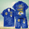 Personalized Los Angeles Rams Starburst Pride Hawaiian Shirt