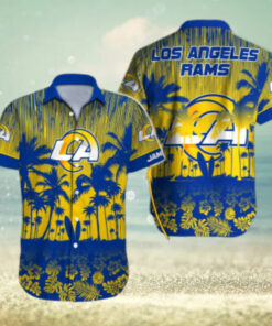 Personalized Los Angeles Rams Sunset Paradise Hawaiian Shirt