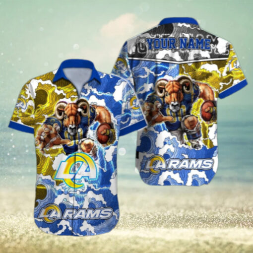 Personalized Los Angeles Rams Thunder Charge Hawaiian Shirt