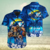 Personalized Los Angeles Rams Tropical Night Hawaiian Shirt