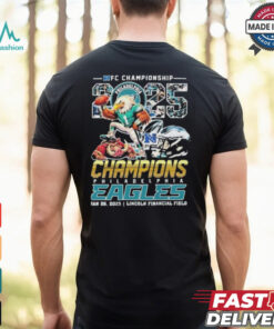 Philadelphia Eagles Beat Washington Commanders NFC Champions 2025 Mascot T shirts