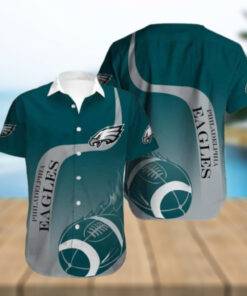 Philadelphia Eagles Classic Football Wave Hawaiian Shirt